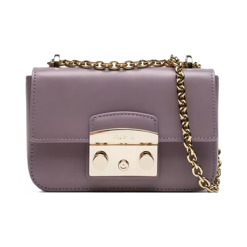 Furla Leather Crossbody Bag, Shoulder Bag Women's Light Purple-0