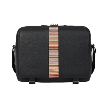 Paul Smith Leather Messenger Bag Crossbody Bag Shoulder Bag Men's Black