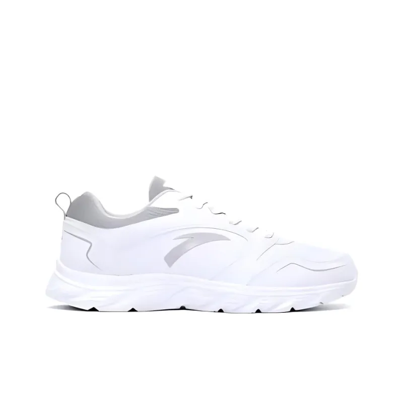 Anta Shock Absorbers With Slip Resistant And Abrasion Resistant Properties Low Top Running Shoes Men's White-1
