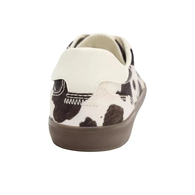 ZARA Low Top Skateboard Shoes Women's White Brown-5