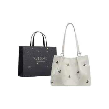 Smart PU Tote Bag, Shopping Bag, Shoulder Bag Women's Ecru/Silver/Blue/Black