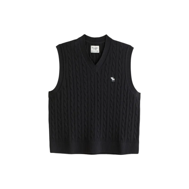 Abercrombie＆Fitch Vest Men's Black-0
