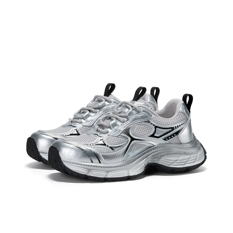 GG-CC Height Increasing Casual Shoes Cushioned Wear-Resistant Slip-Resistant Low-Top Vintage Chunky Sneakers Women's-2