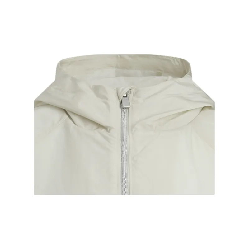 Under Armour Crinkle Wvn Jacket Women's Ferret White Gray-4