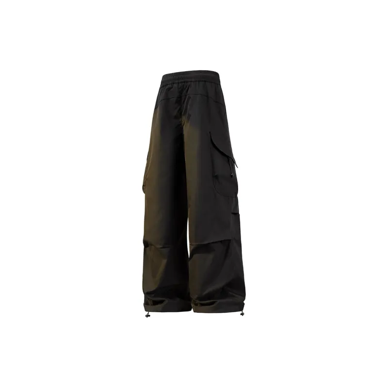 Warrior Ride The Wind Collection Open Ended Smile Collection Casual Pants Unisex Greige-6
