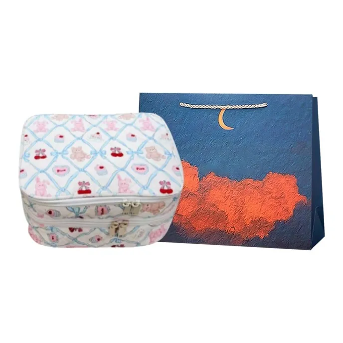 Elsvet Nylon Fabric Makeup Bag Regular Women's Multicolor-4