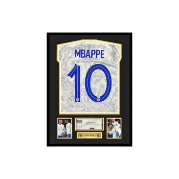 Three For France National Team Jersey Panini Certificate Framed Outer Frame Approximately 65x85cm Unisex