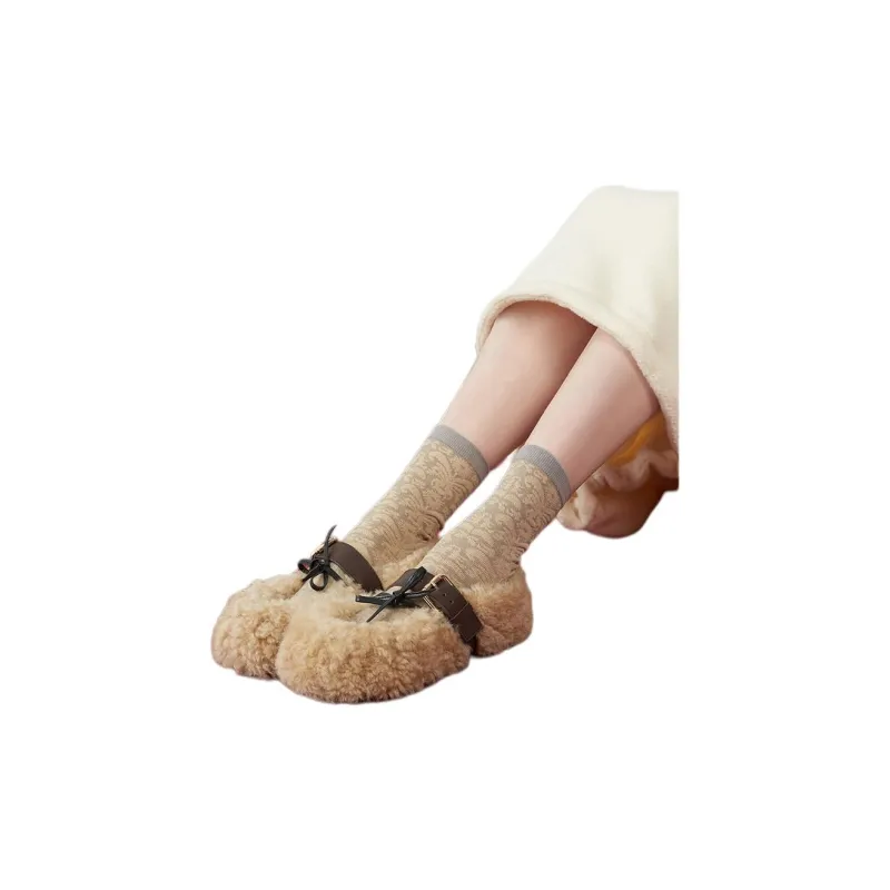 ALMOND ROCKS Women's Mid Calf Socks-1