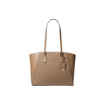 MICHAEL KORS Taryn Large Signature Logo And Leather Tote Bag
