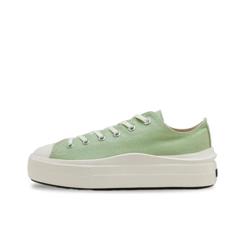 Converse All Star Light Anti Slip Wear Resistant Low Top Canvas Shoes Women's Green-0