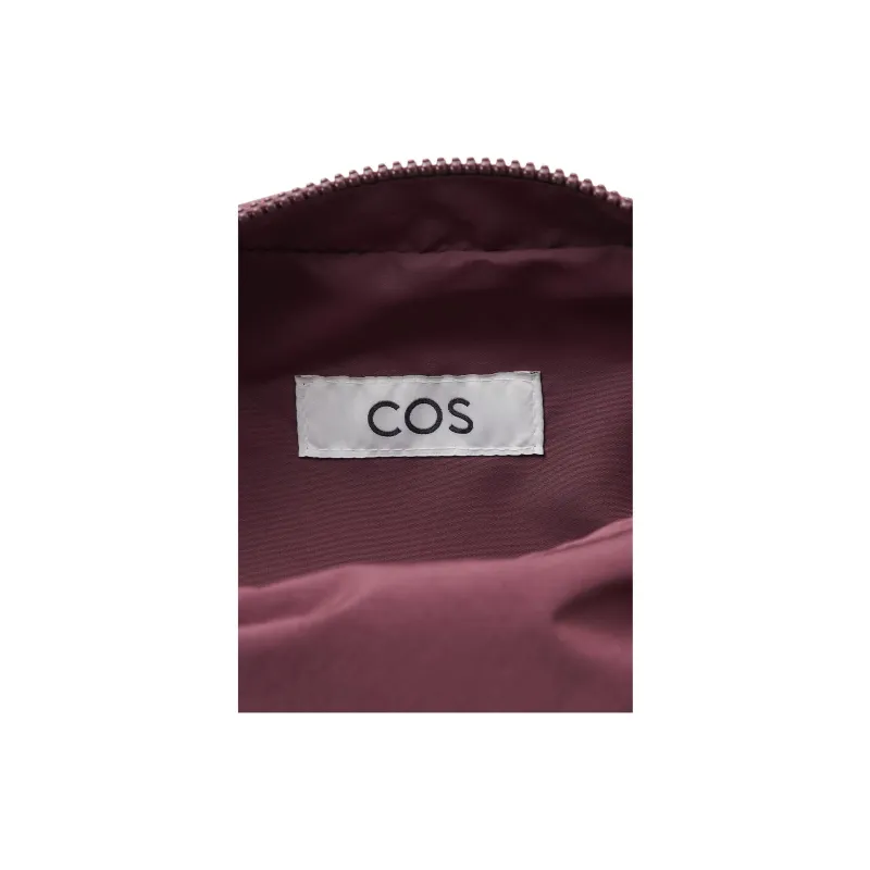 COS Nylon Saddle Bag, Shoulder Bag, Crossbody Bag Men's Burgundy-2