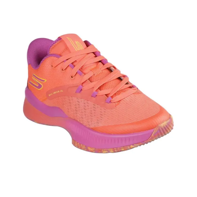 Skechers SKX NEXUS Anti Slip Wear Resistant Low Top Basketball Shoes Men's Orange-2