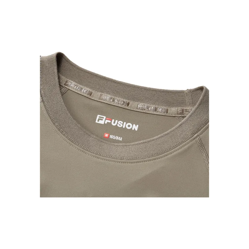 FILA FUSION T Shirt Women's Bean Green Brown-3