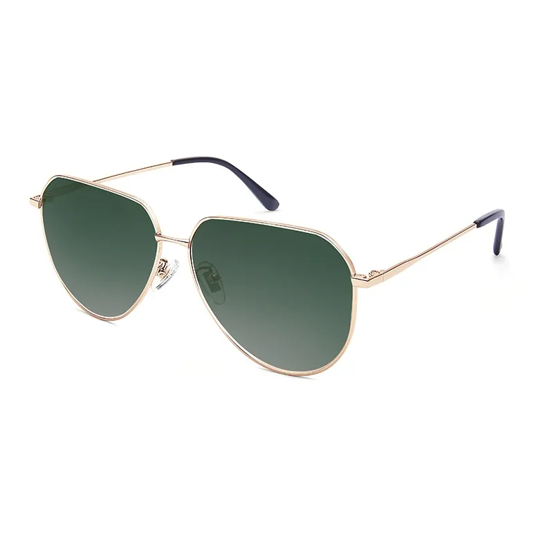 LOHO Alloy Aviator UV Protection Anti-Glare Sunglasses Men's-5
