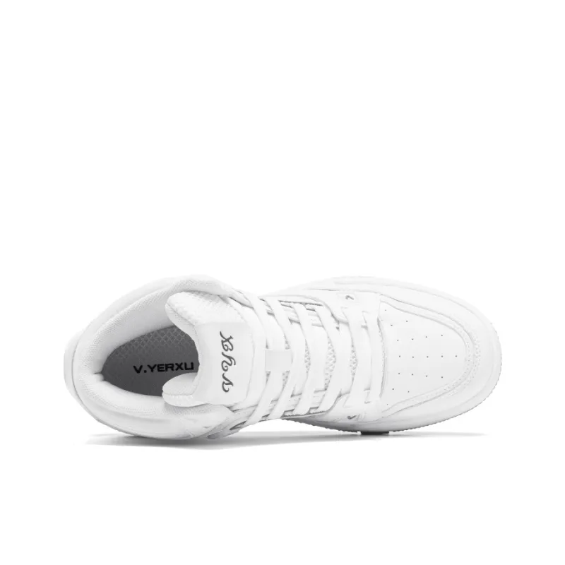 V.YERXU Coverage Slip Resistant Cushioning Abrasion Resistant Lightweight Support Mid Top Skateboard Shoes Unisex-5
