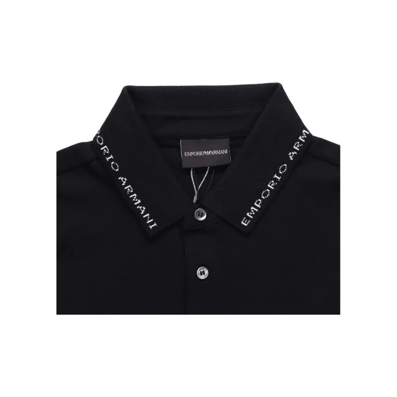 EMPORIO ARMANI Polo Shirt Men's Black-4