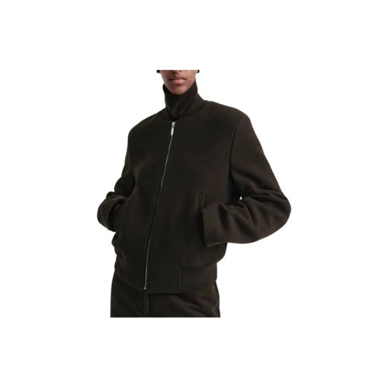 TOTEME Flight Zip up Bomber Jacket-2