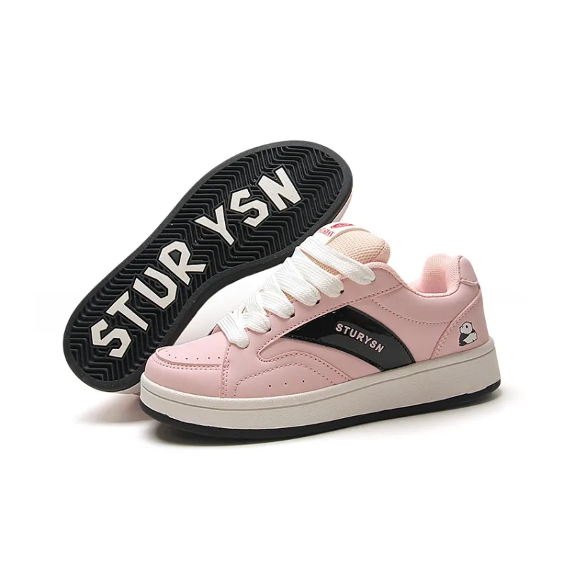 STUR YSN Wear resistant And Lightweight Low Top Skateboard Shoes Unisex Sweetheart Pink-4