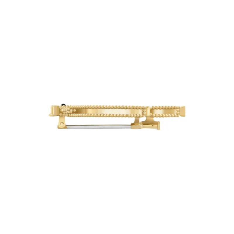 Van Cleef & Arpels 18K Gold Obsidian With Silver Sheen Mother Of Pearl Onyx Brooches Unisex Gold-2