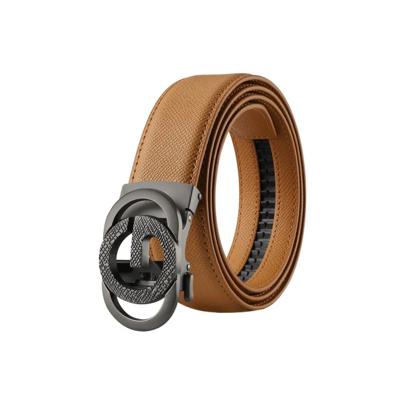15 MINS Cow Split Leather Belts Men's Width 3.5cm-2