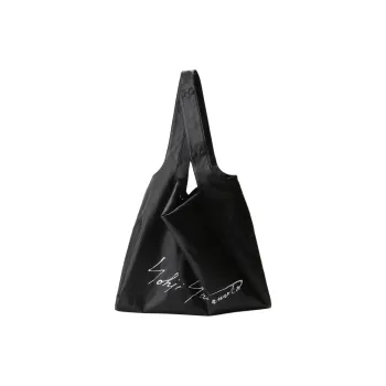Yohji Yamamoto Cow Leather Shoulder Bag Unisex Black