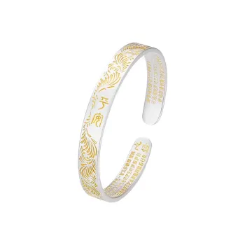 CHIC ZONE 999 Fine Silver Sterling Silver Bracelets Women's