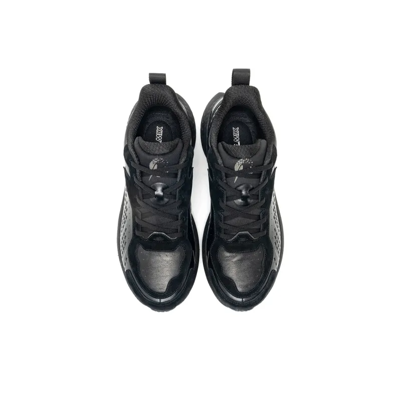 ONEMIX Cushioning Anti Slip And Wear Resistant Low Top Casual Running Shoes Unisex Mercedes Benz Black-2