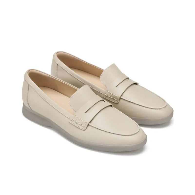 73Hours Noise Cancellation Mode Loafers Women's Ecru-5