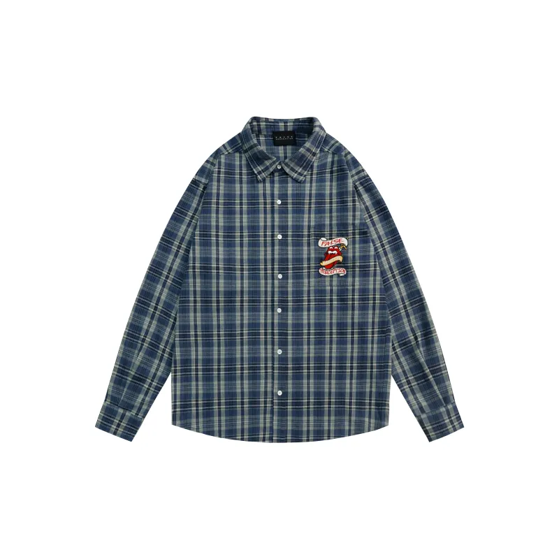 False Perception Shirt Unisex Washed Blue-1