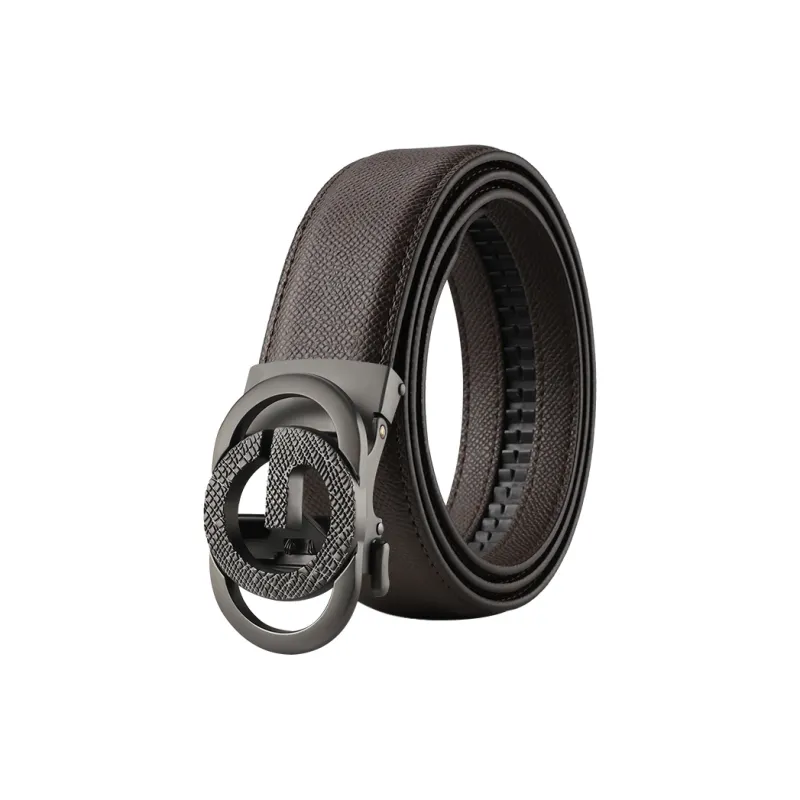 15 MINS Cow Split Leather Belts Men's Width 3.5cm-1