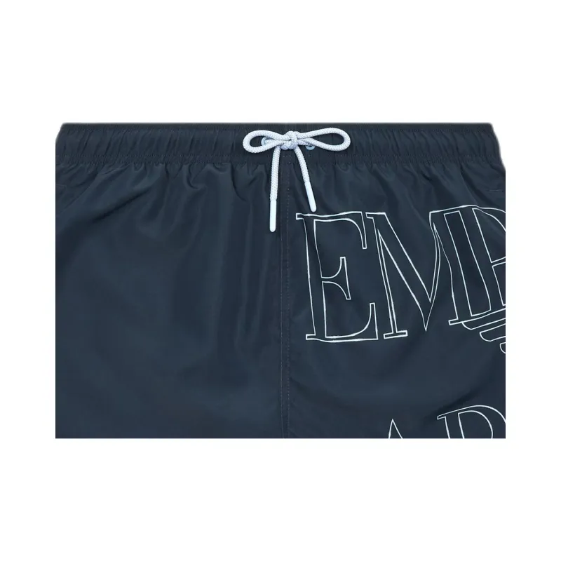 EMPORIO ARMANI Asv Swim Shorts In Bold logo Recycled Fabric-1