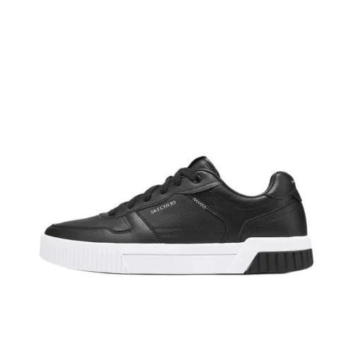 Skechers Court Classics Anti-Slip Wear-Resistant Low-Top Skateboard Shoes Men's Black