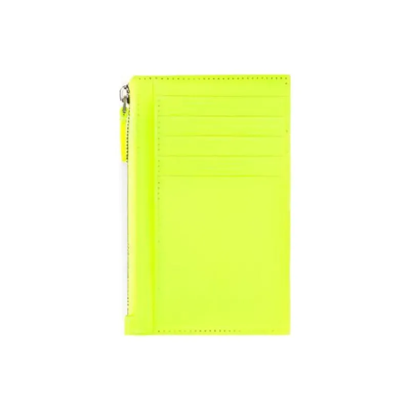 Balenciaga Cash Cow Leather Coin Purses Card Holders Large Size Men's Yellow-2