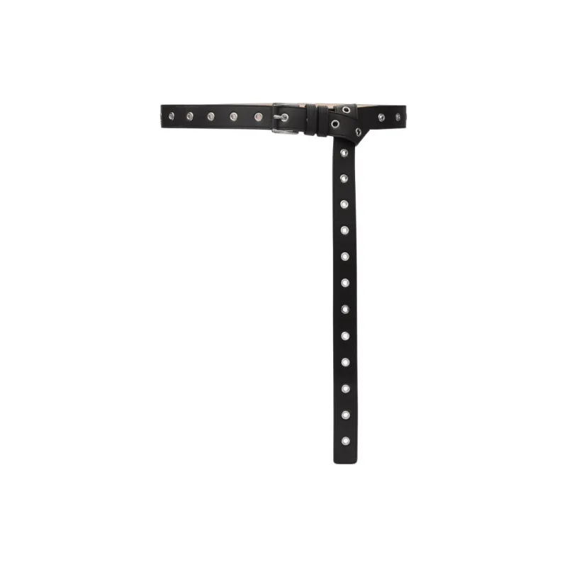 MICHAEL KORS Colby Grommeted Leather Belt-0