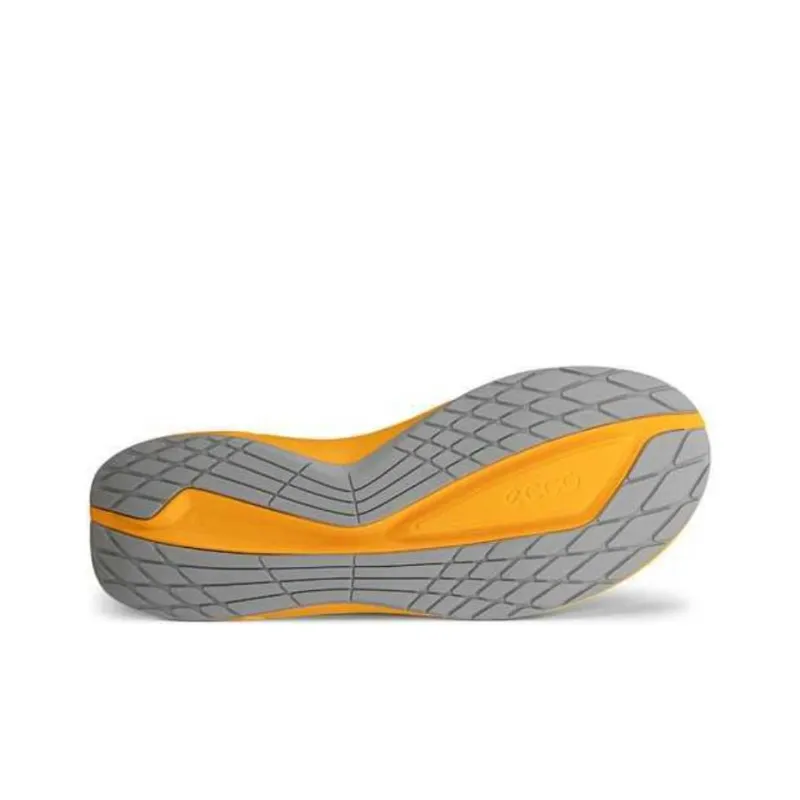 Ecco Walking 2.2 Low Top Casual Shoes Men's Gray Orange-3