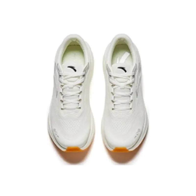 Anta Travel Anti Slip Wear Resistant Low Top Running Shoes Men's White Silver-2