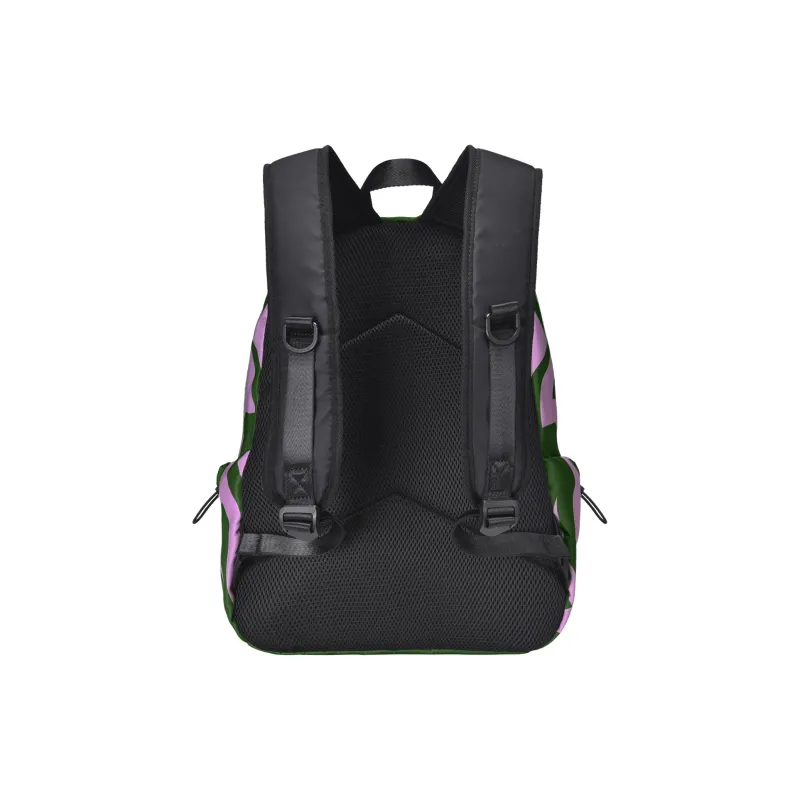 SRRW Polyester Students Backpack Unisex Green-2