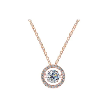KEMLAIDA S925 Silver Necklaces Women's Rose Gold