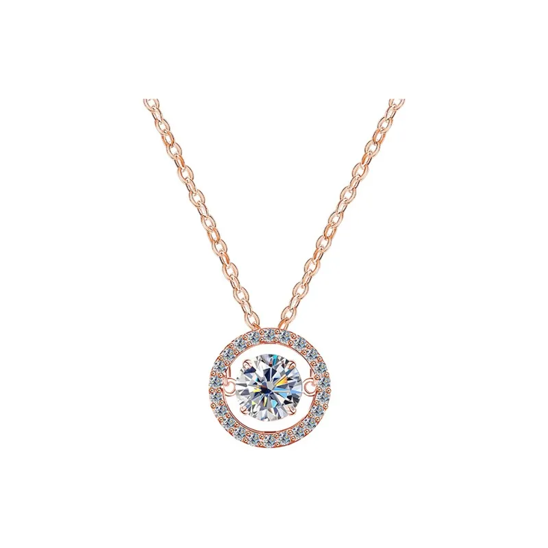KEMLAIDA S925 Silver Necklaces Women's Rose Gold-0