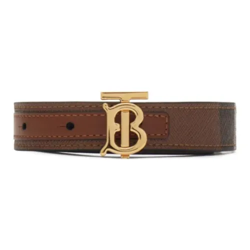 Burberry Artificial Leather Belts Women's Brown Width 2CM