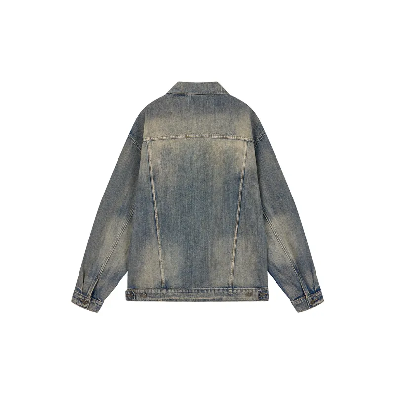 Heartboon Denim Jacket Unisex Blue-3
