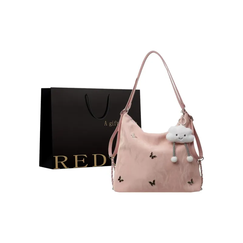 REDOO Pu Backpack On The Shoulder Regular Women's Silver/Ecru/Blue/Pink/Black-12