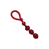 Cinnabar Chinese Zodiac Horse Keychain Charm