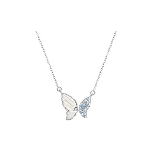 MONI JEWELLERY S925 Silver Commute Adjustable Collarbone Chain-Elegant Gentle And Versatile Everyday Necklace Women's
