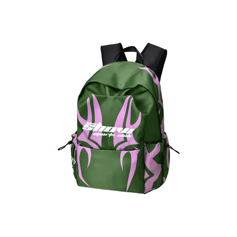 SRRW Polyester Students Backpack Unisex Green-1