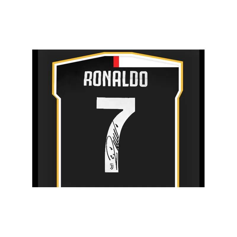 Three For Juventus Jersey EM Certificate Framed Frame Size Approximately 65x85cm-1