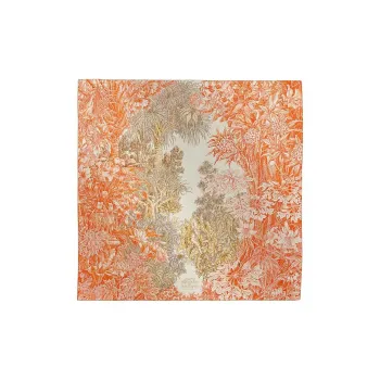 HERMES Silk Shawls Women's Orange
