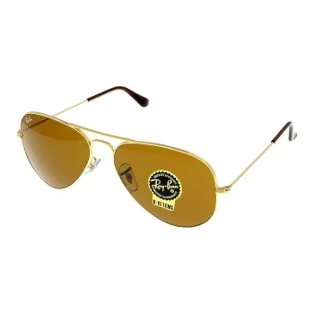 RayBan Metal Aviator Sunglasses Unisex Gold