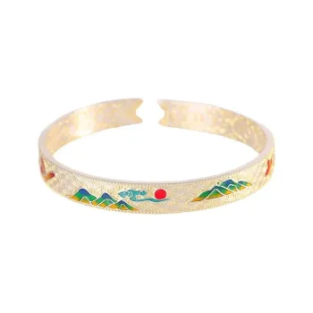 Golden Kite S999 Fine Silver Bangles Women's