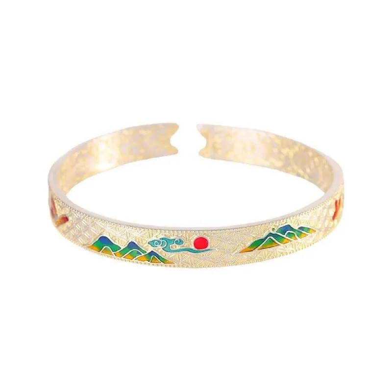 Golden Kite S999 Fine Silver Bangles Women's-0
